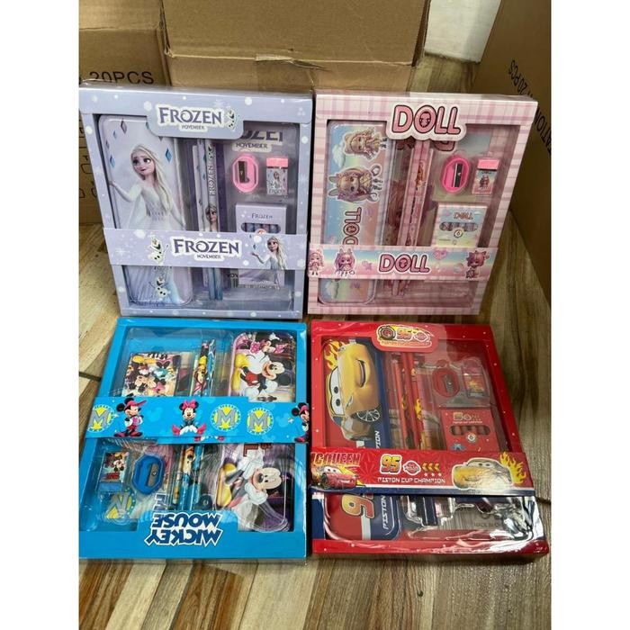 

PROMO GO34 - KOTAK PENSIL ANAK LABUBU SET 7 IN 1 STATIONERY HADIAH ANAK SEKOLAH SANRIO ALAT TULIS