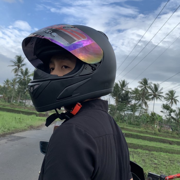 Helm Jpn Full Face Sni Racing Motogp Model Tanduk