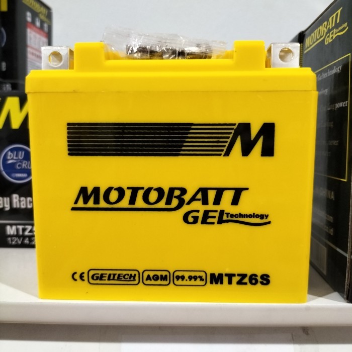 Aki Motor Motobatt Mottobat Motobat Mtz6S Aki Kering / Aki Gel
