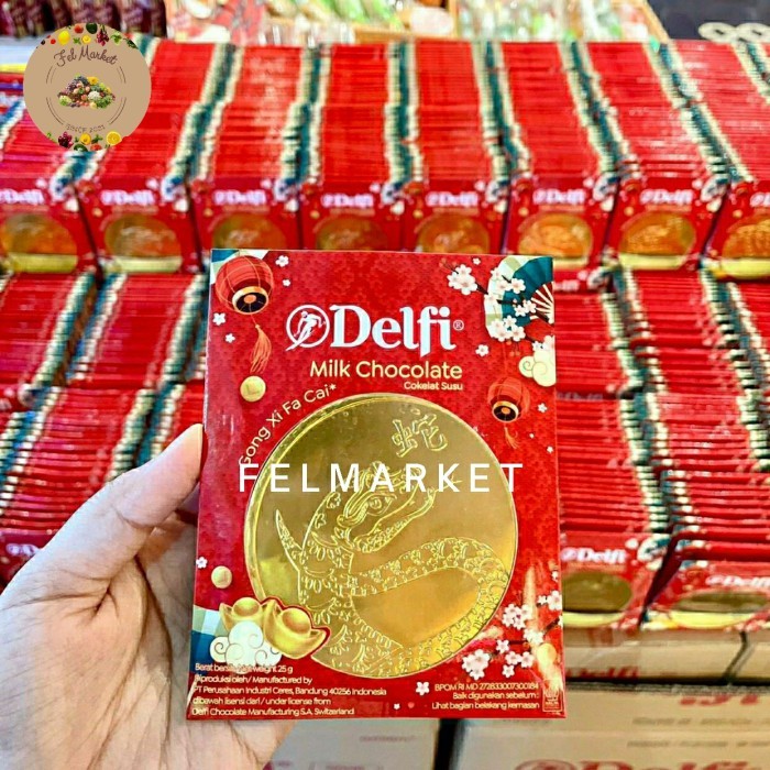 

Ready Delfi milk chocolate coin Imlek 25 grm x 10 pcs