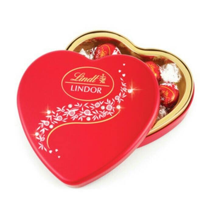 

Ready Lindt Swarovski Crystal Heart Love Chocolate Tin Cokelat Valentine