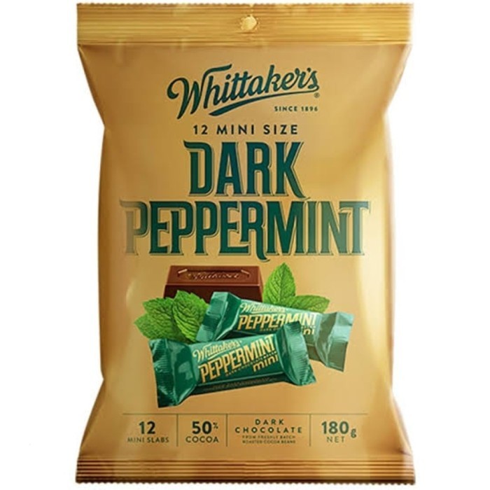 

Ready Whittaker's Ghana Peppermint Chocolate Bar Cokelat Coklat Whittakers