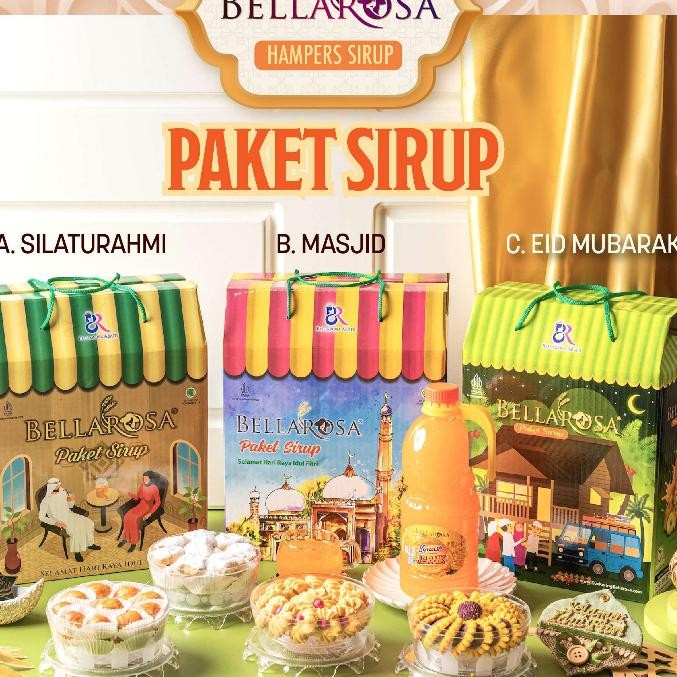 

ed-76 GERAIFATIN!! Kue Kering Bellarosa Paket Sirup 4in1 / Kue Lebaran Ramadhan Edisi Masjid / Paket Sirup Satu 4 Kue Kering dibuat tahun 2025 Termurah