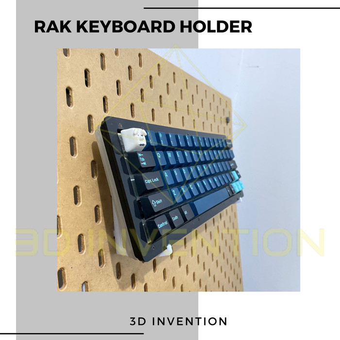 

BERKUALITAS AKSESORIS PEGBOARD PAPAN BERLUBANG - RAK KEYBOARD HOLDER 3D PRINT KODE 212