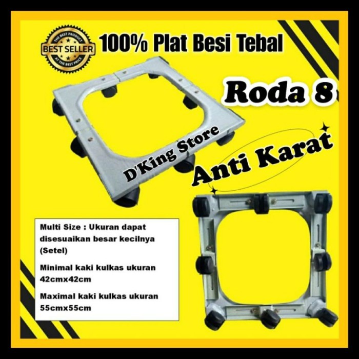 Roda Kulkas Alas Kulkas Kaki Kulkas RODA 8 untuk 2 PINTU