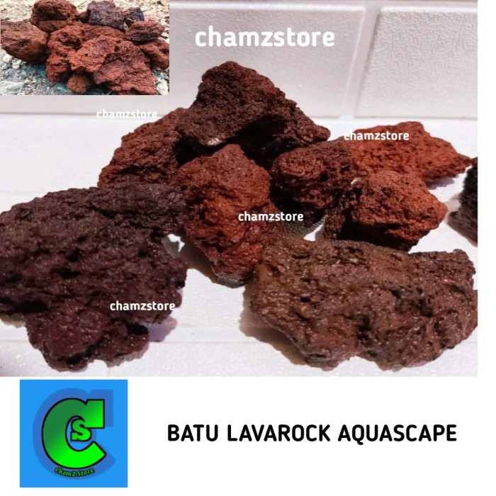 OBRAL batu lava rock aquascape aquarium / lava rock 1kg / lava rock