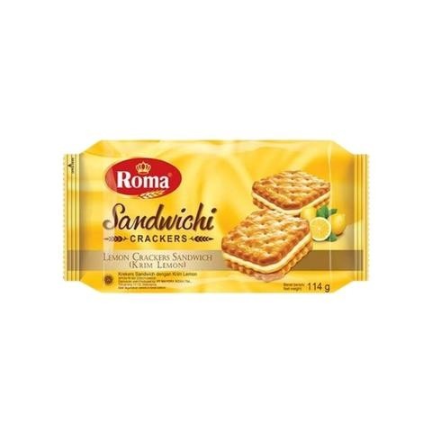 

Roma Sandwich Lemon Crackers 120Gr/Pcs