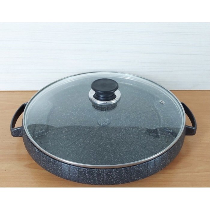 Carin Bulgogi Pan 32 Cm / Bbq Grill Pan Marble Keramik Anti Lengket #Gratisongkir #Sale #Discount