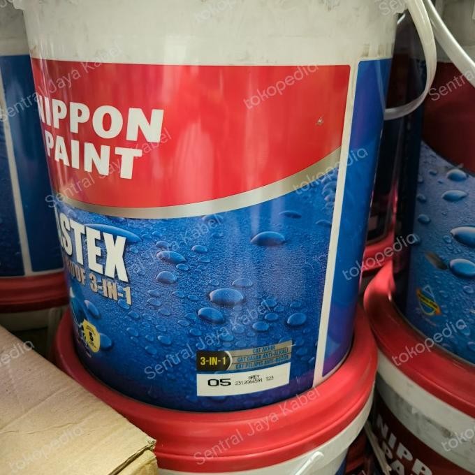 Nippon Elastex 20Kg Pail Waterproof Sealer Cat Dasar 20 Kg