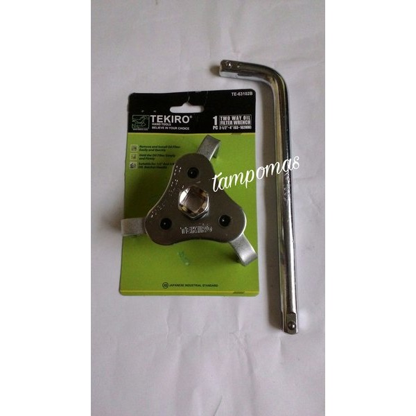 Kunci Pembuka Filter Oli Tekiro Set Gagang Sok L rrt Kunci Filter Oli Mobil