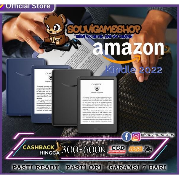 Amazon Kindle 2022 (11th Gen) Lightest & Most Compact 6" 300ppi 16GB