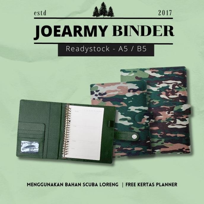 

Sale Joearmy Binder Loreng Tentara