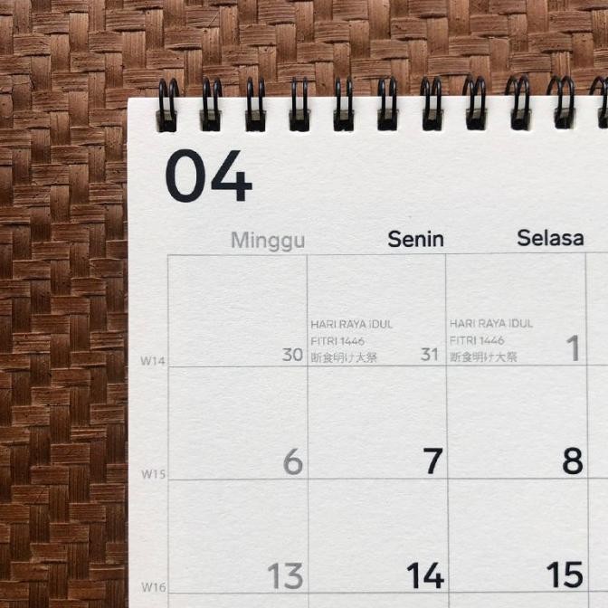 

Promo Kalender Meja Table Calendar Gaya Muji Style 2025 Planner Agenda Wall
