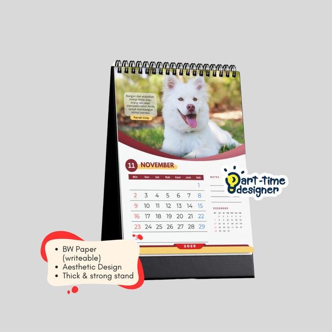 

Sale Kalender Meja Tema Anjing Puppy Dog