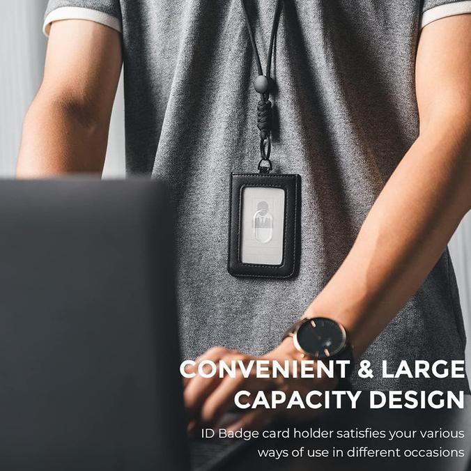 

Promo Dnac Id Card Holder With Lanyard Money Pocket - Navy