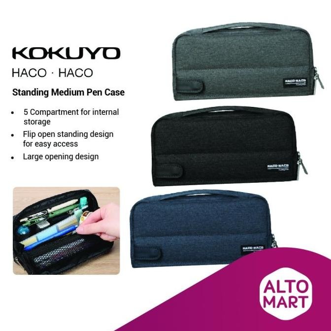 

Sale Kokuyo Haco Haco Standing Medium Pen Case Pencil Make Up Storage Bag