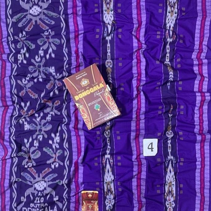 Miliki Sarung Donggala Asli Songket Timbul Kembang Elegant Motif Sutra Bhs Stk Bahan Rayon Halus A1 