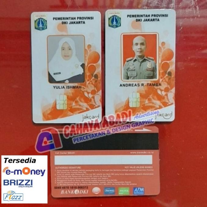 

Grosir Id Card Dki Pns Atau Name Tag Dki E-Money