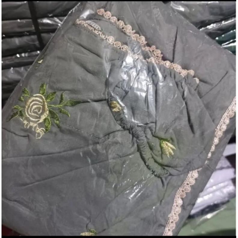 Beli 2 Lebih Murah Mukena Terusan Bordir Bunga Ani'Ana Bahan Adem Motif Ani'Ana Cod