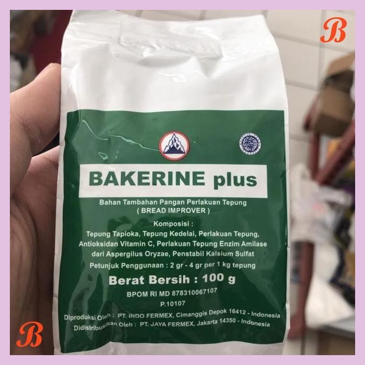 

| VRB | BAKERINE PLUS 100 GRAM KECIL KEMASAN G SOFTENER IMPROVER BREAD ROTI