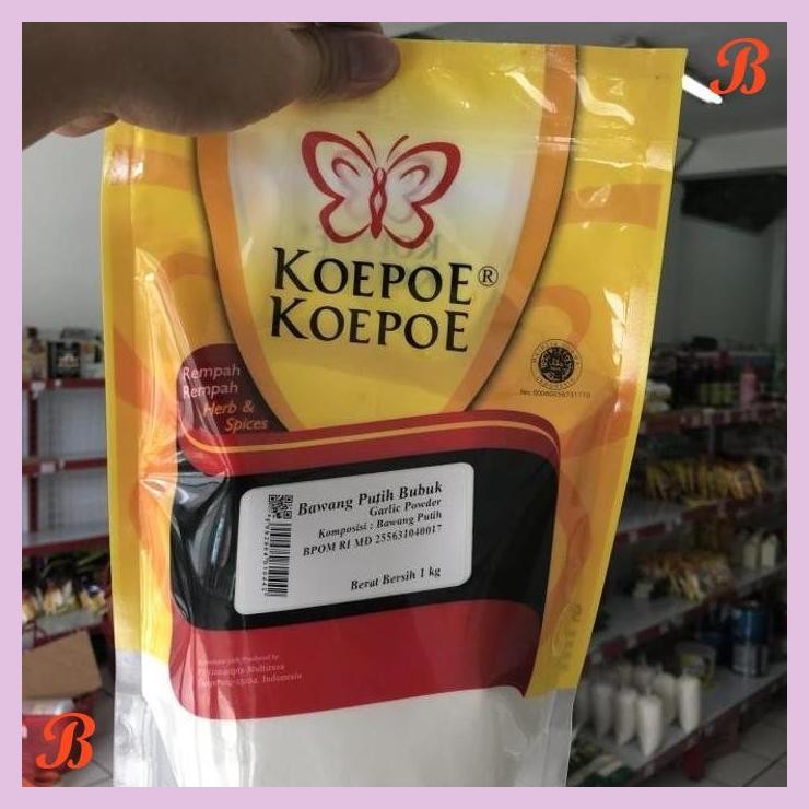 

| VRB | BAWANG PUTIH BUBUK 1KG KUPU2 KOEPOE KUPU 1 KG