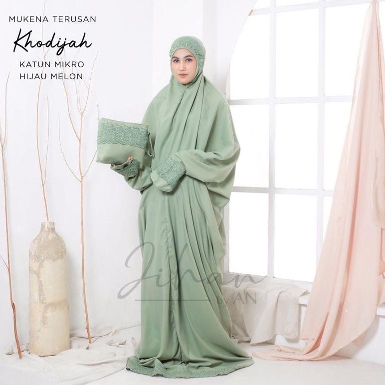 Voucher Lebaran Mukena Siti Khadijah Terusan Katun Bordir Khodijah Dewasa Pasteleena Original/Promo 