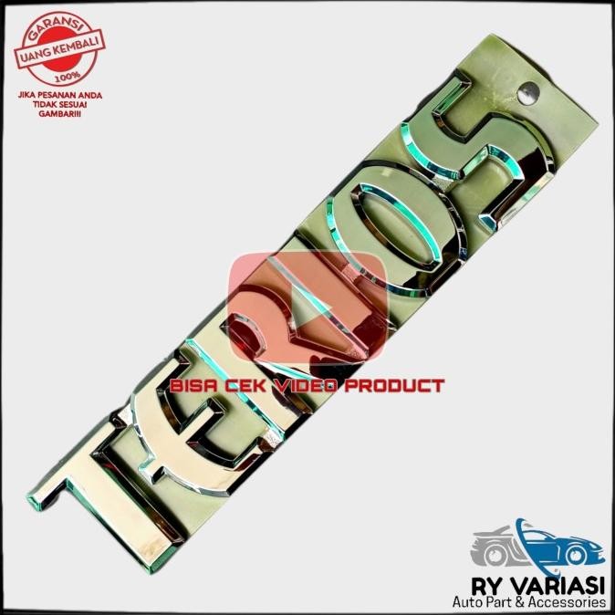 Emblem TERIOS mobil Daihatsu All New Terios/ Tulisan Merk Logo Terios