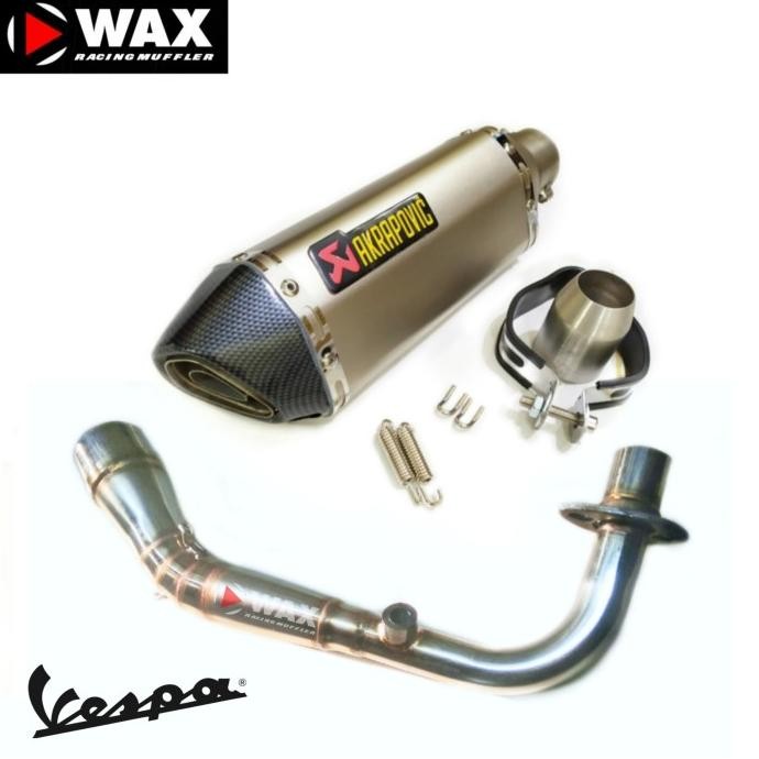 Terjangkau Knalpot Racing Akrapovic For Vespa Matic Sprint Lx Primavera Gts 150