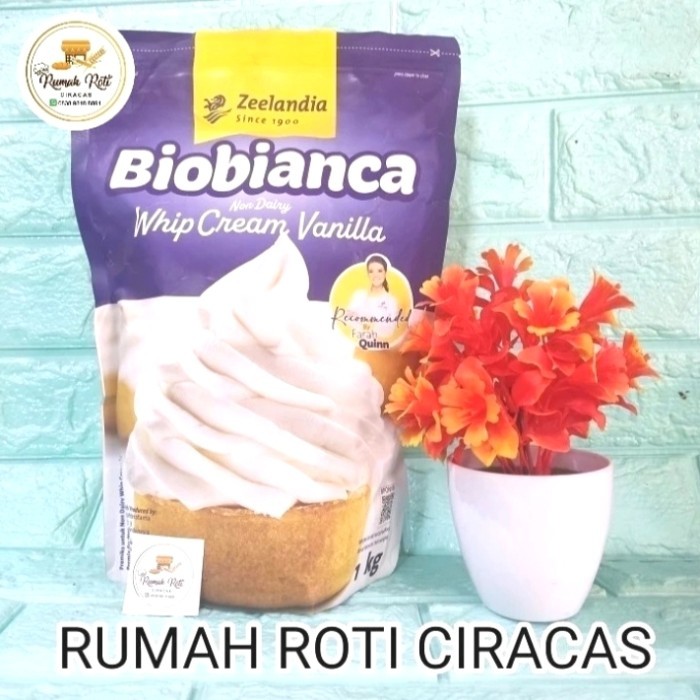 

BIOBIANCA TEPUNG PEMBUAT KRIM/INSTANT WHIPPED CREAM BUBUK 1KG NONDIARY