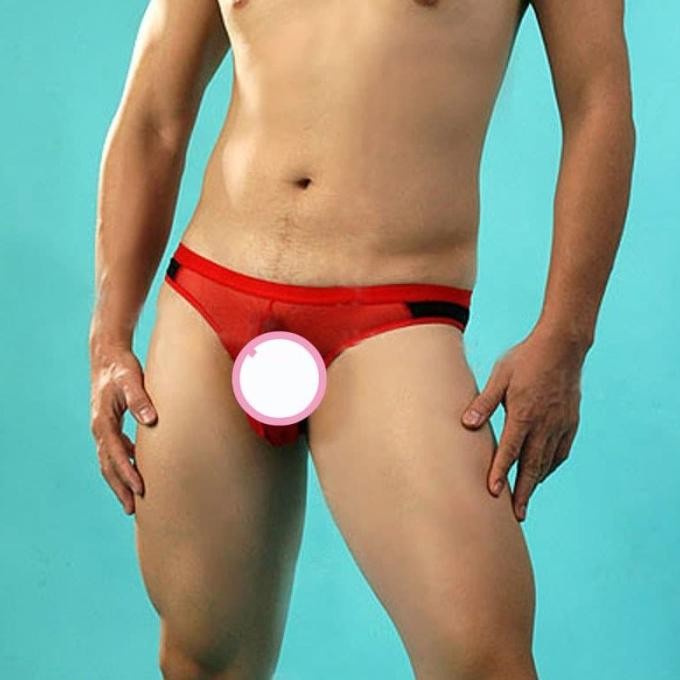 Celana Pria Gstring Celana Dalam Pria Transparan Segitiga Bikini Y037 Terbaru