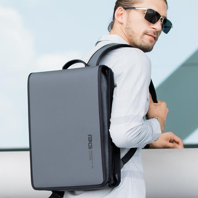 Tas Bange Bg7252 Bag Backpack Ransel Kantor Slim Tipis Laptop 14 Inch Kurniaputri25