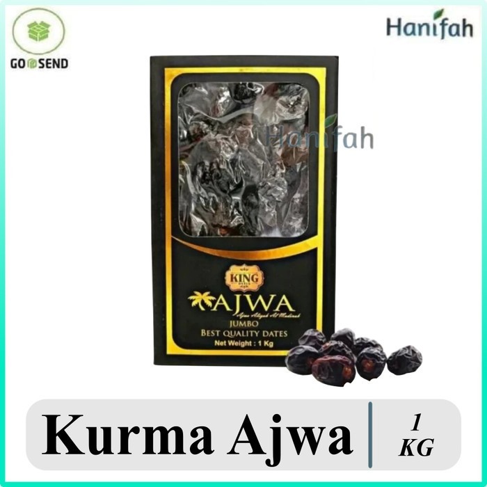 

Kurma Ajwa Madinah King Dates 1 kg Kurma King Ajwa Jumbo 1kg Asli