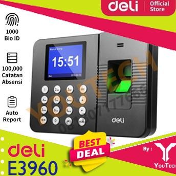 MESIN ABSENSI FINGERPRINT DELI E3960 - SIDIK JARI - FINGER PRINT