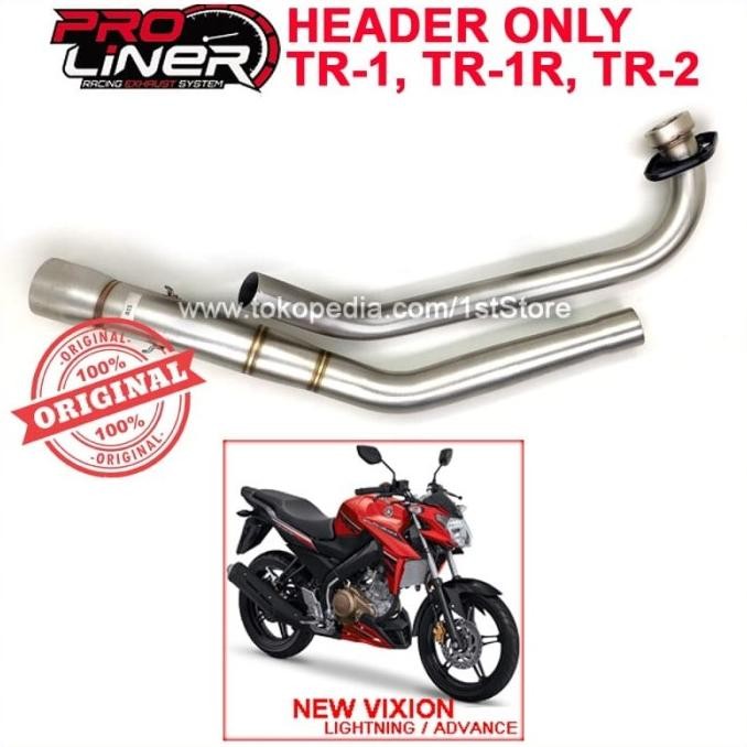 Diskon Header New Vixion Original Proliner Tr 1R Nvl Nva Leher Knalpot Racing