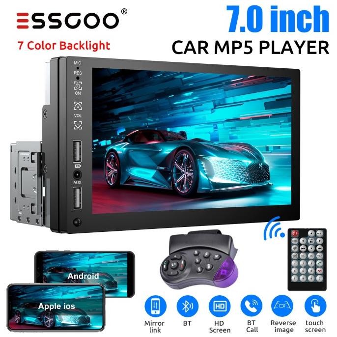 " Headunit Bluetooth Single Din Android Head Unit Radio Mobil Universal "