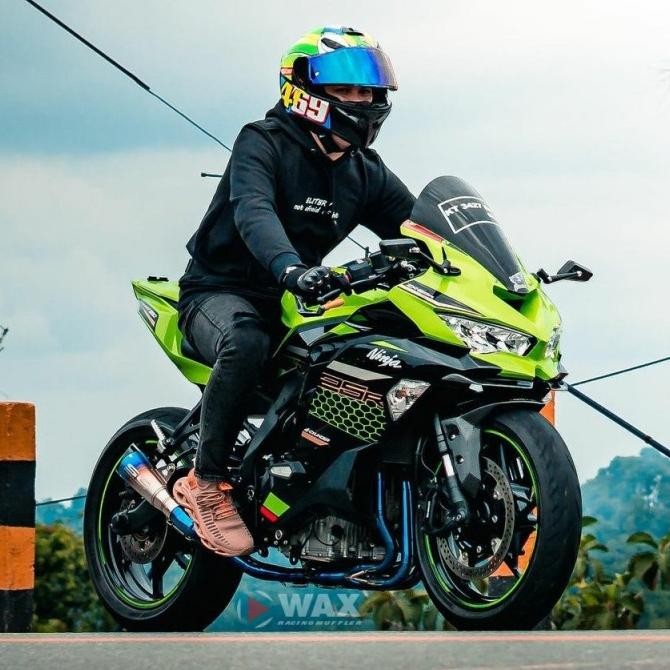 Terjangkau Knalpot Sc Project Zx25R Full System Header Blue