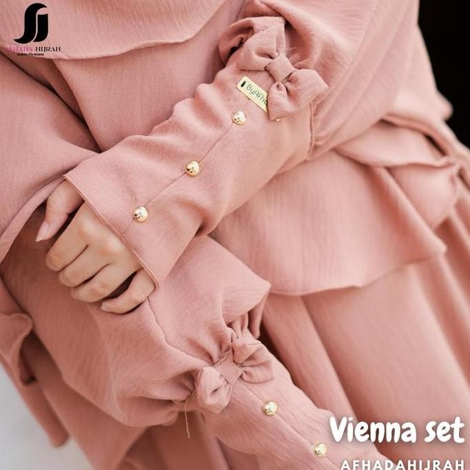 Afhadahijrah -   Kaftan Cadar Poni Vienna Crinkle Airflow Baju  Hijab Pashmina Oval Free Niqab Terba