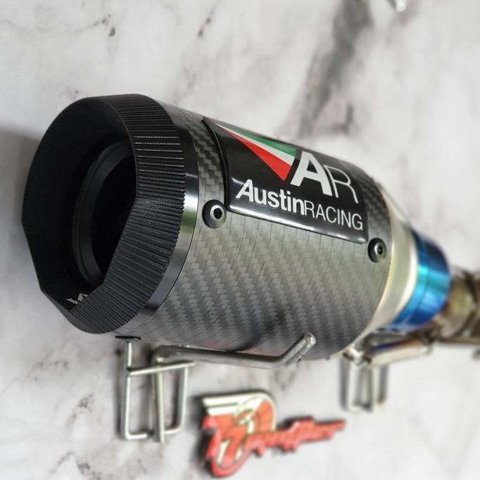 Terjangkau Knalpot Austin Racing Slip On Ninja 250 Fi / Z250 Carbon Import
