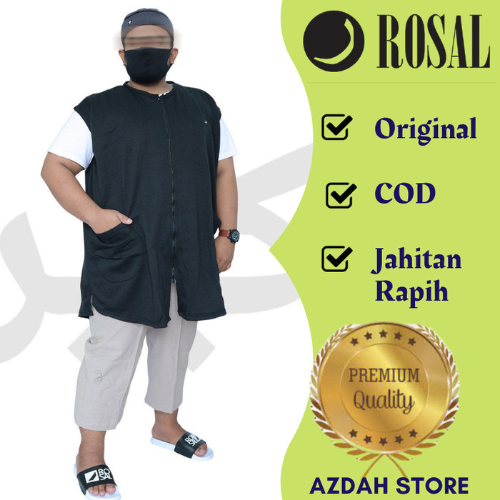 Baju Muslim Pria Rompi Sholat Solat Jumbo Big Size 4Xl 5Xl 6Xl Rosal