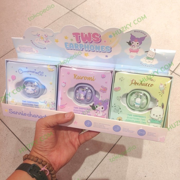 MINISO x SANRIO TWS Earphones Colored Beans Model M99 Kuromi