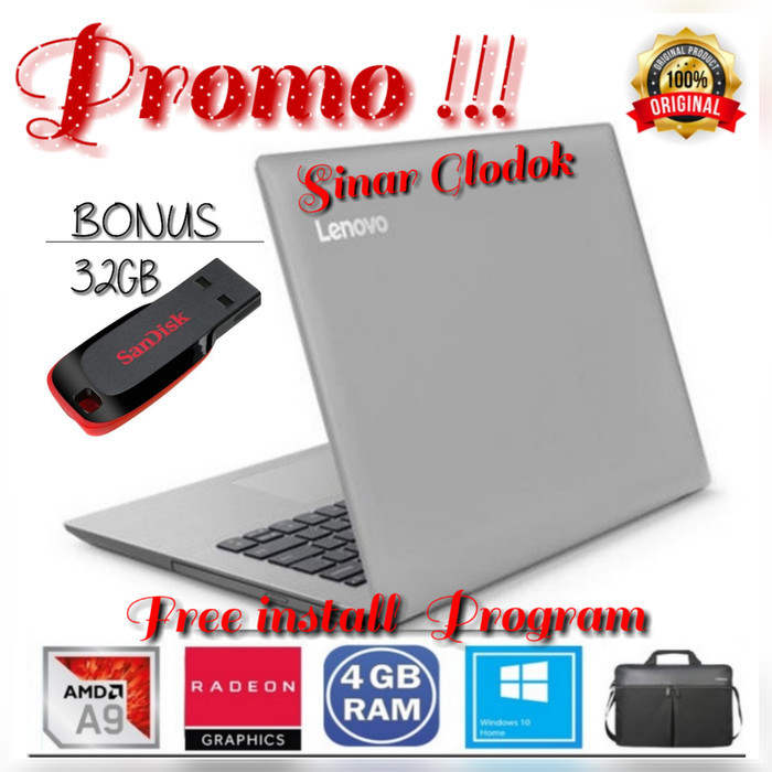 Laptop Lenovo Ideapad 330-Amd A9-9425-4Gb-1Tb-Dvd-Vga Amd R5 Graphisc