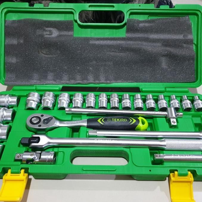 KUNCI SOK TEKIRO 24 PCS SOK SET 8 - 32 MM BOX PLASTIK '