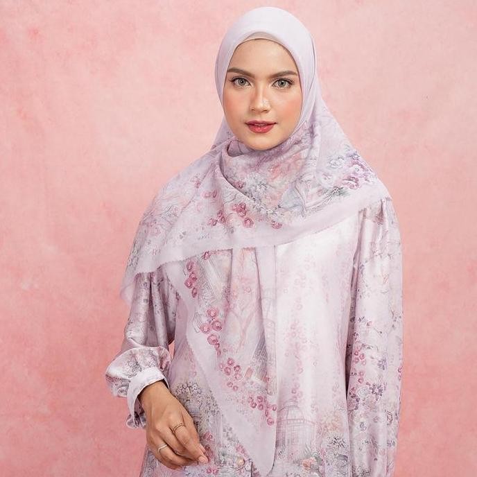 Miliki [New Launching] Radwah - Fairy Scarf - Hijab Motif Segi Empat Wanita - Premium Voal Liza