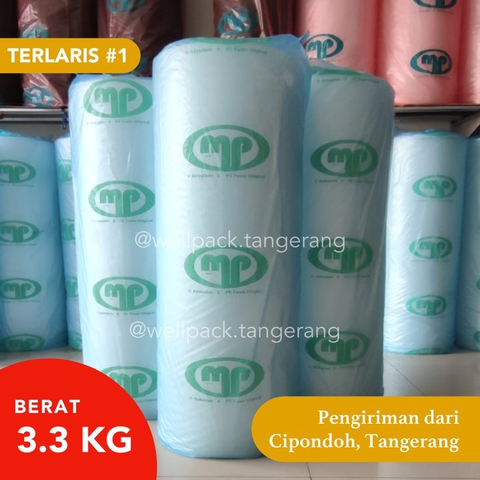 

Bubble Wrap Roll Mulia Pack Mp Hitam & Bening 125Cm X 50M 3.3Kg