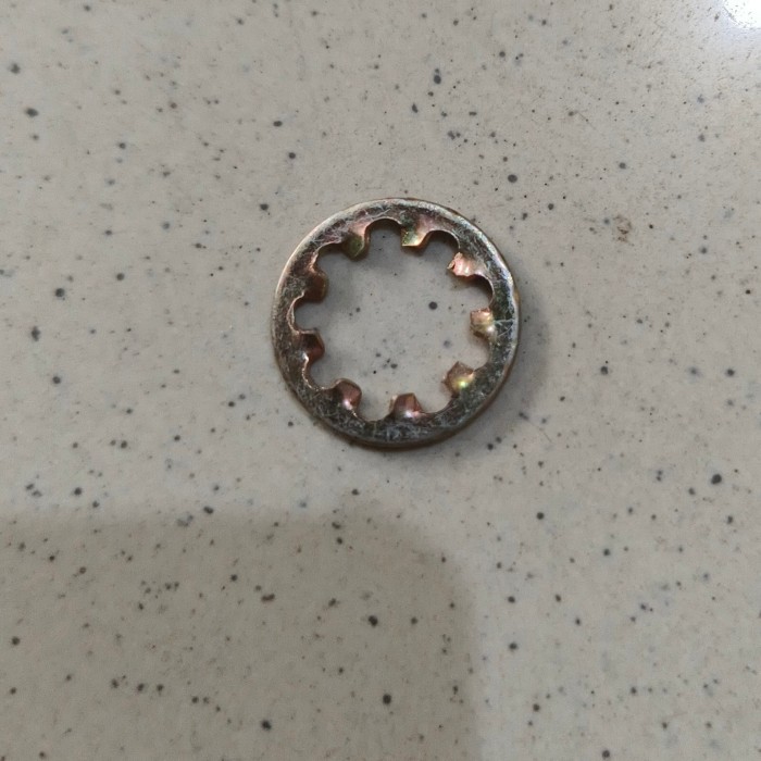 Ring pengunci bergerigi Kecil Ring Kembang diameter luar 1.75cm