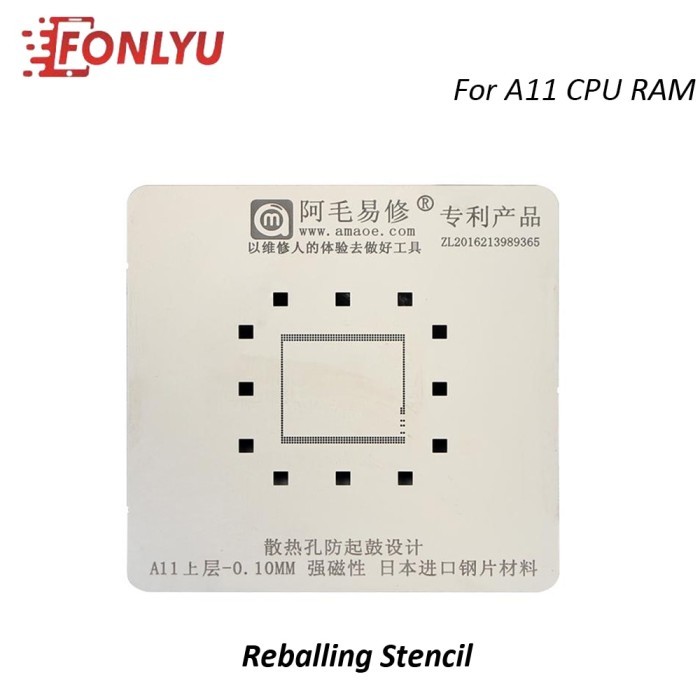 

TERBARU Amaoe 0.1 0.12 0.15 Mm Strong Magnetic Reballing Stencil