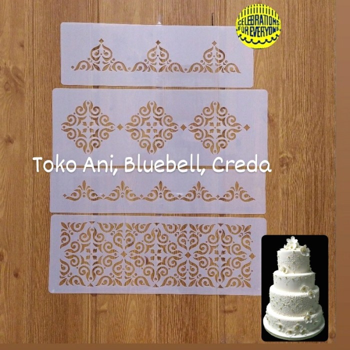 

TERBARU Designer Stencil : Mexican Tile set of 4 BISA GRAB!