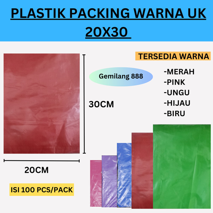 

Hd Packing Uk 20X30 Polos (10 Bks)- Plastik Oval Tanpa Blong Olshop