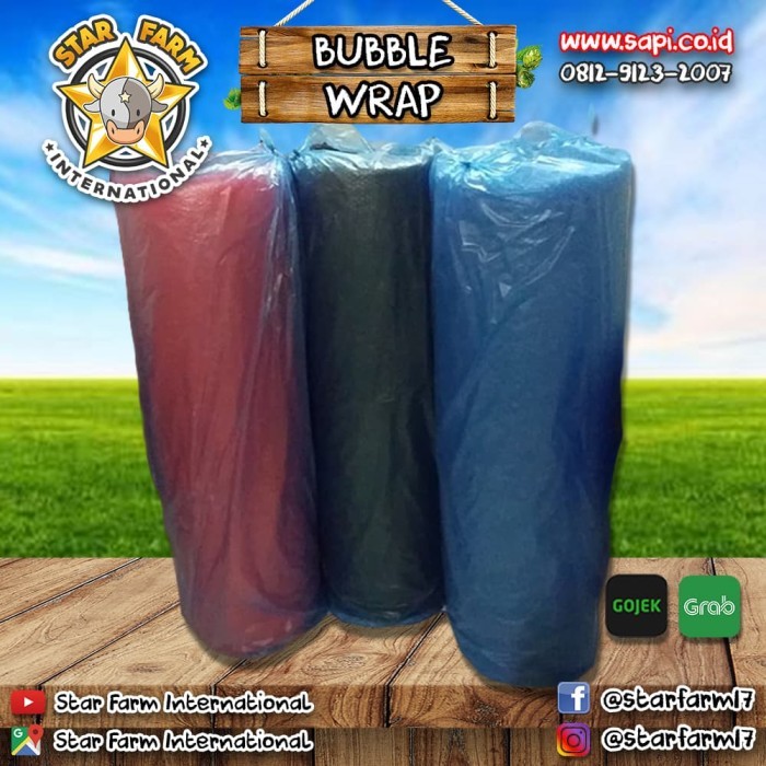 

Bubble Wrap Tebal - Warna Hitam / Merah / Biru