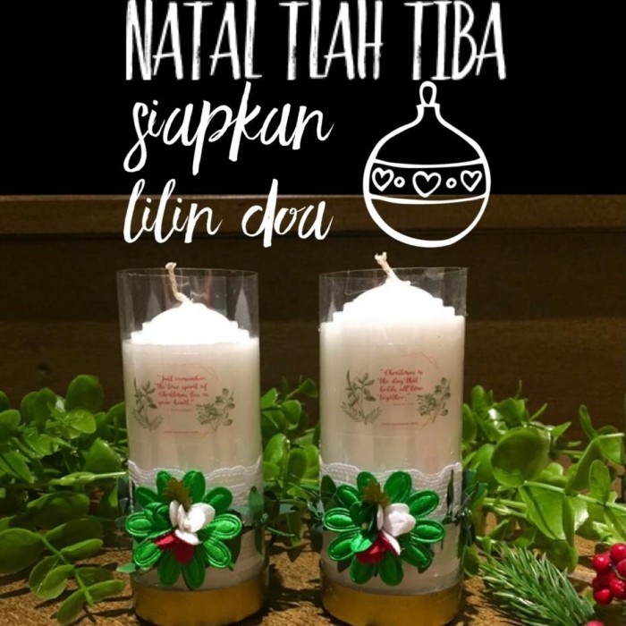 Lilin Doa Natal Set Lilin Natal